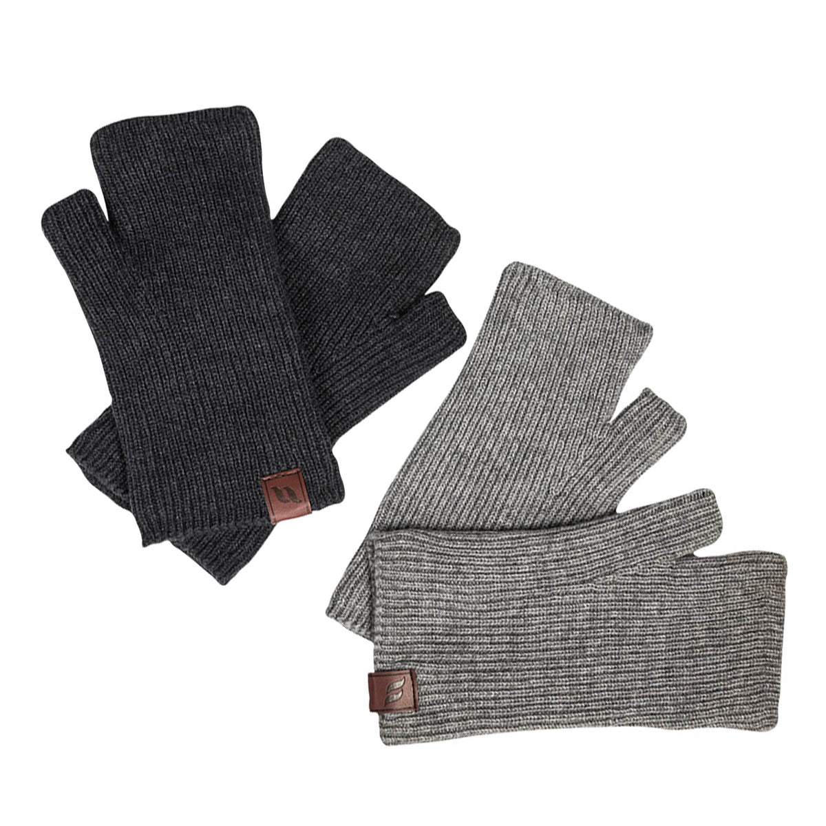 "Ash" Knitted Fingerless Mittens