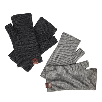 "Ash" Knitted Fingerless Mittens