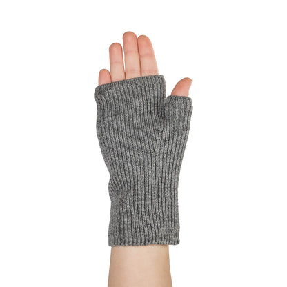 "Ash" Knitted Fingerless Mittens