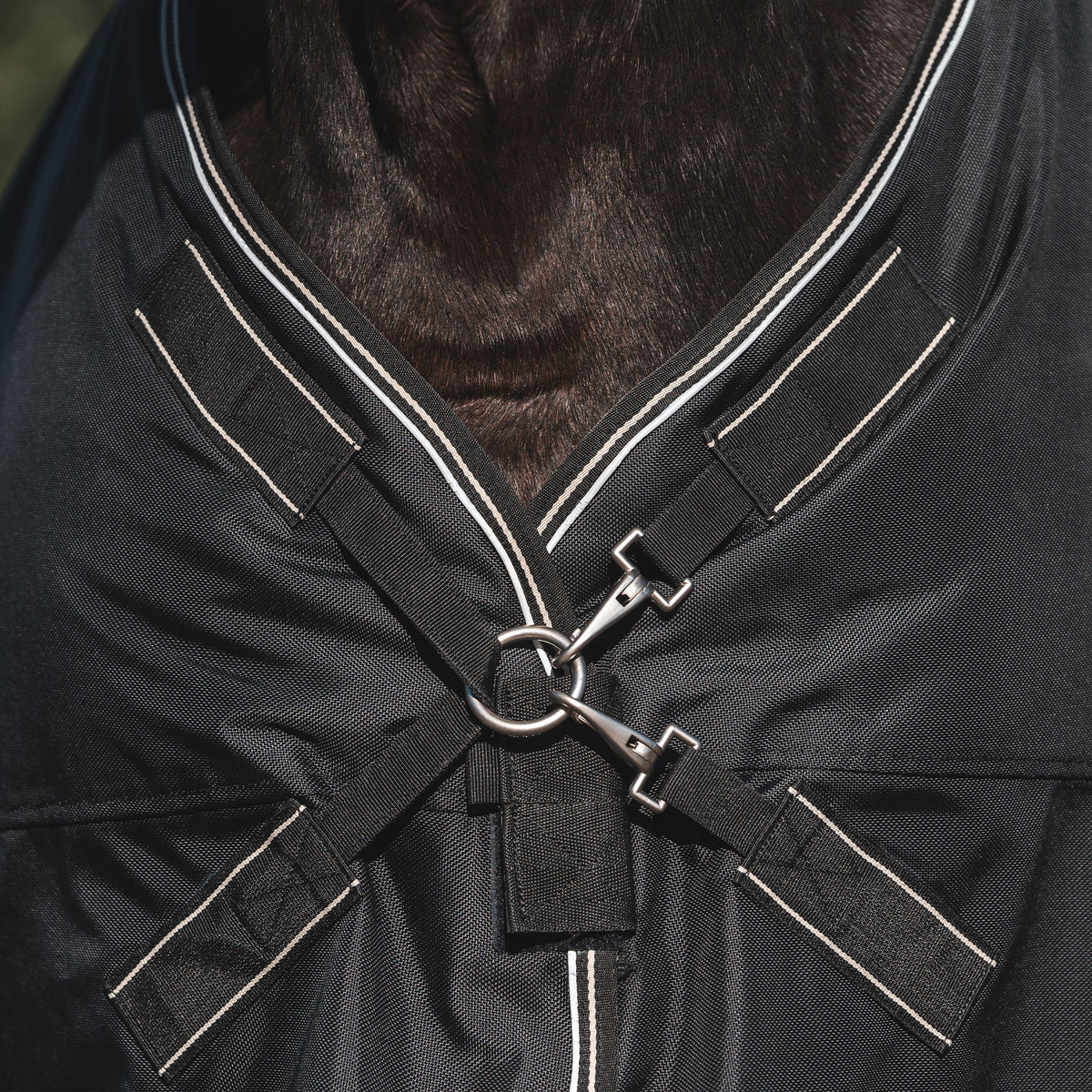 "Obsidian" Turnout Rug with Neck Cover