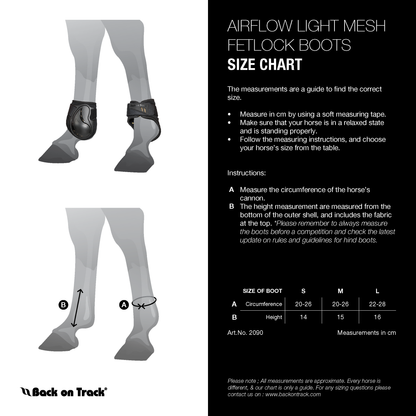 Airflow Light Mesh Fetlock Boots