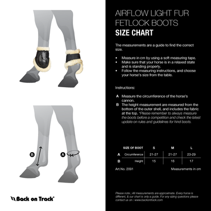 "AirFlow" Light Beenbeschermer Achter Imitatiebont